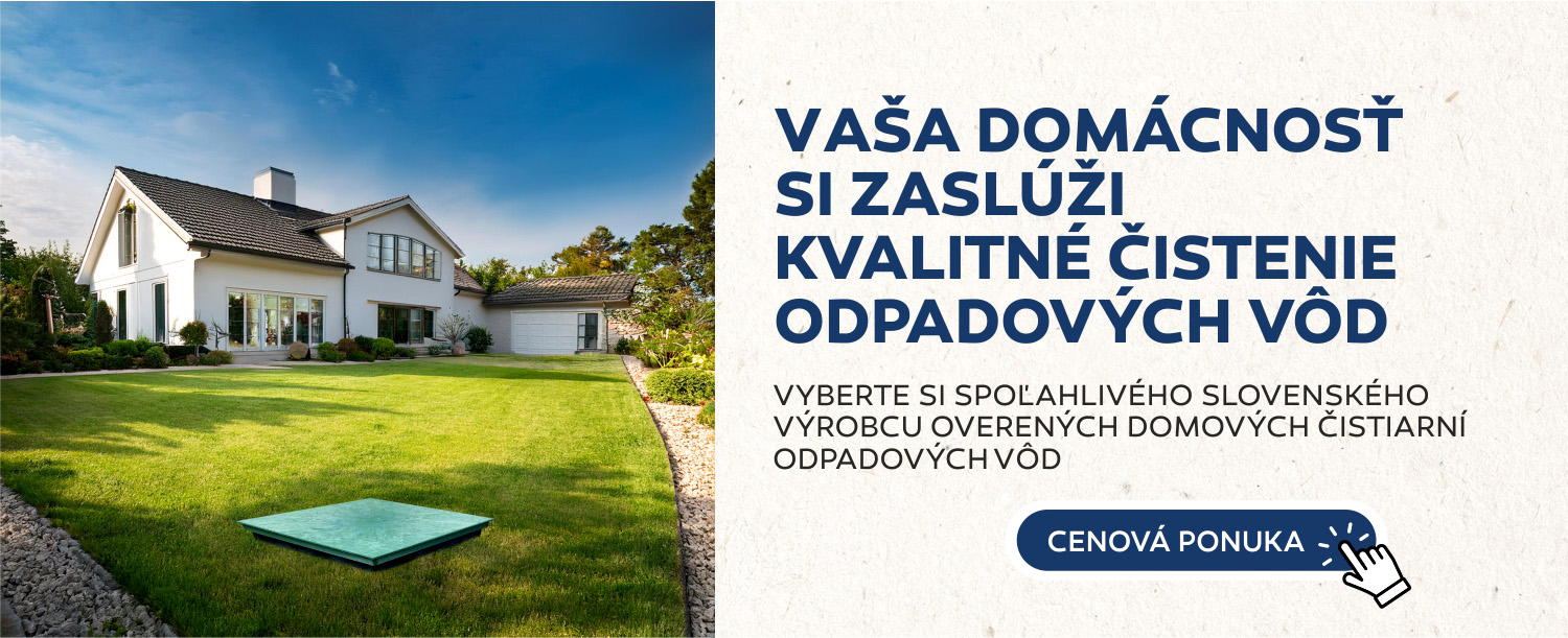 cenová ponuka na domovú čistiareň odpadových vôd